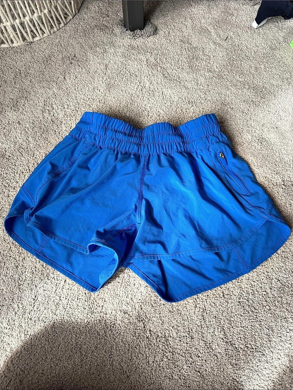 lululemon Tracker Mid-Rise Short Athletic Shorts Blue